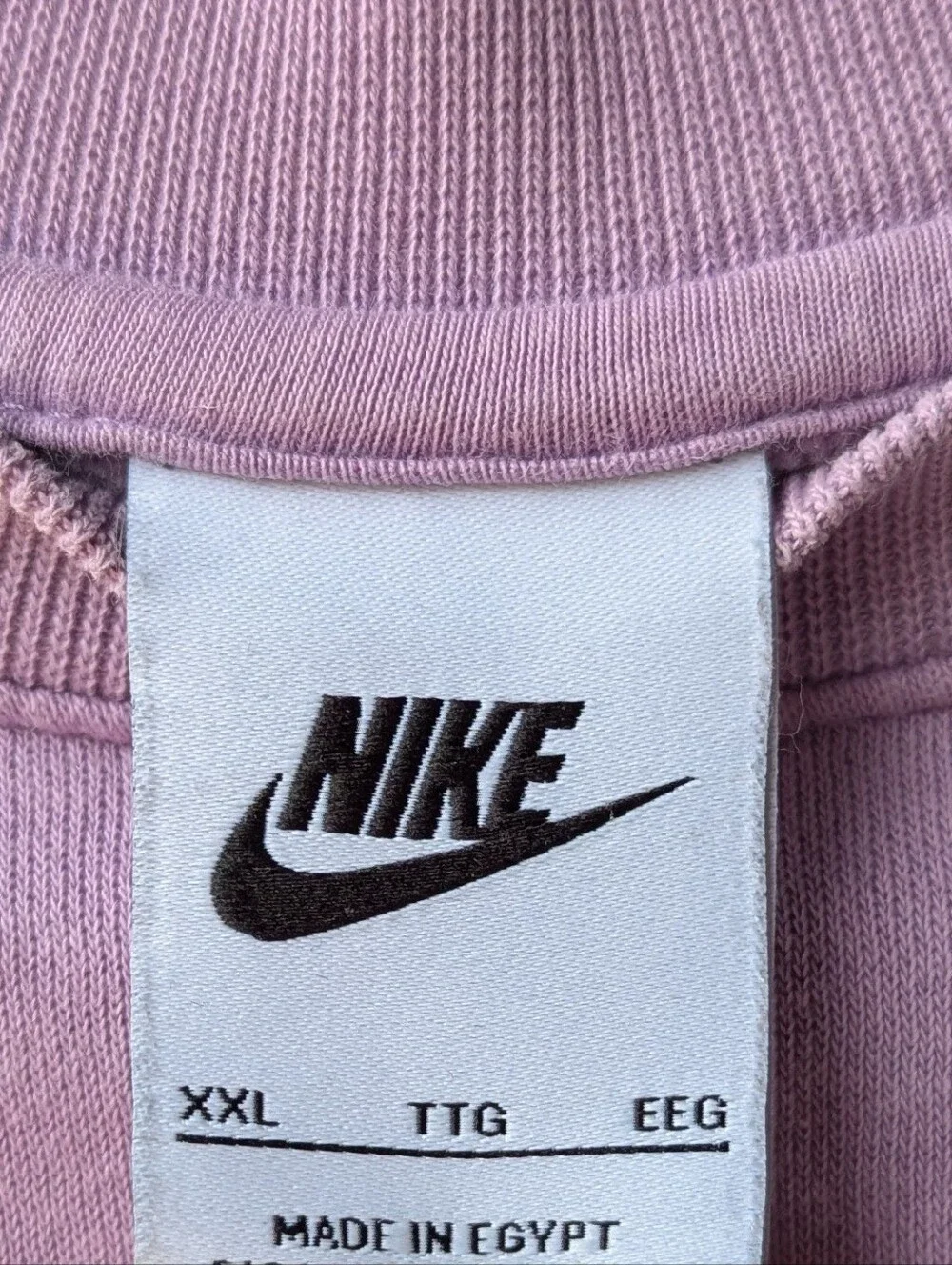 Nike Pastel Lilac Purple Embroidered Crewneck Sweatshirt Floral Mushroom XXL